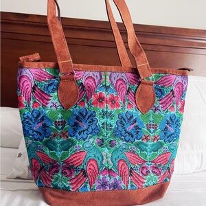 Colorful Floral Tote Bag